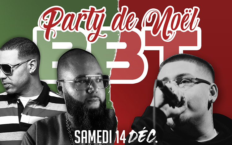 Les disques BBT vous accueille pour leur party de Noël ! En prestation de Ruffneck & Buzzy Bwoy +Doohdead. Avec les premières parties de Nordiqc, Flip, L45C et GAMTANK.